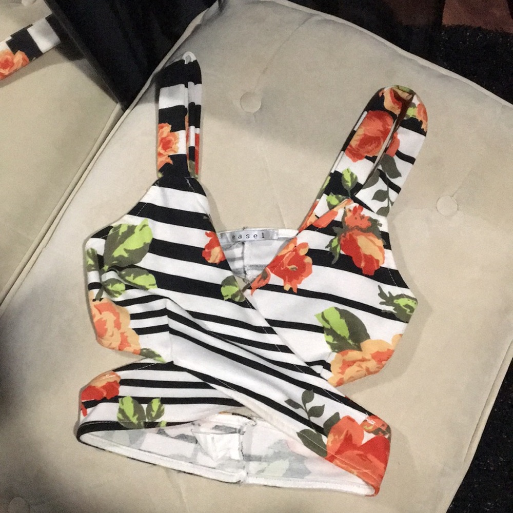 Wrap around crop top